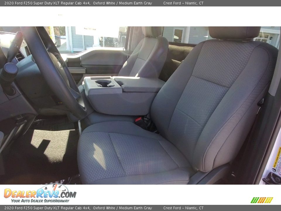 2020 Ford F250 Super Duty XLT Regular Cab 4x4 Oxford White / Medium Earth Gray Photo #11