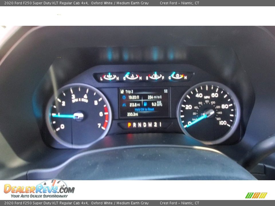 2020 Ford F250 Super Duty XLT Regular Cab 4x4 Oxford White / Medium Earth Gray Photo #13