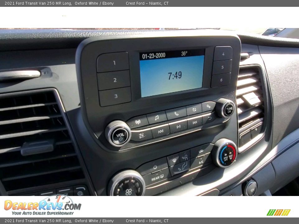 2021 Ford Transit Van 250 MR Long Oxford White / Ebony Photo #14