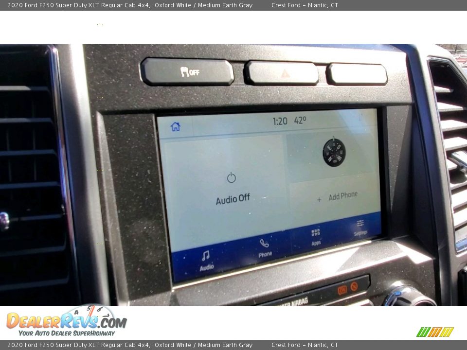 2020 Ford F250 Super Duty XLT Regular Cab 4x4 Oxford White / Medium Earth Gray Photo #14