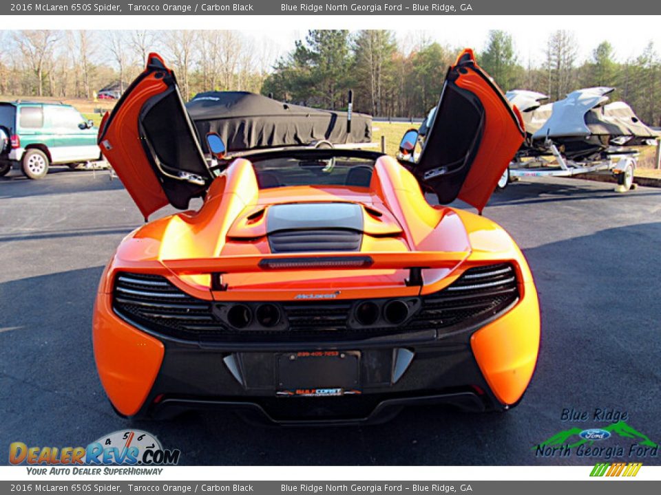 2016 McLaren 650S Spider Tarocco Orange / Carbon Black Photo #23