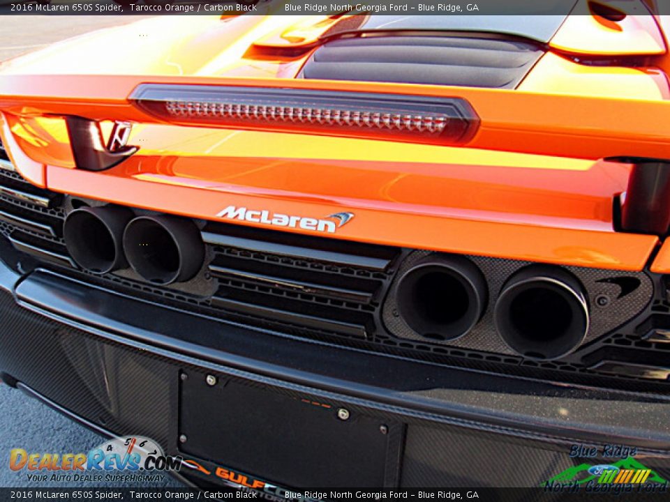 2016 McLaren 650S Spider Tarocco Orange / Carbon Black Photo #24