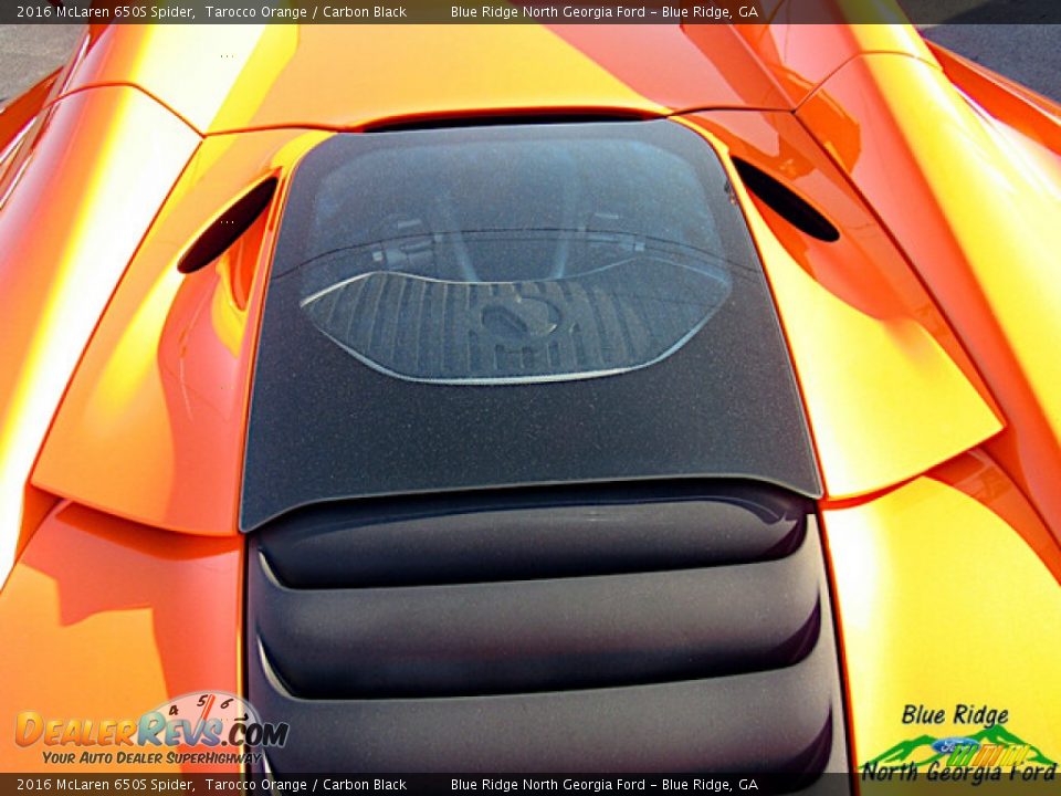 2016 McLaren 650S Spider Tarocco Orange / Carbon Black Photo #25