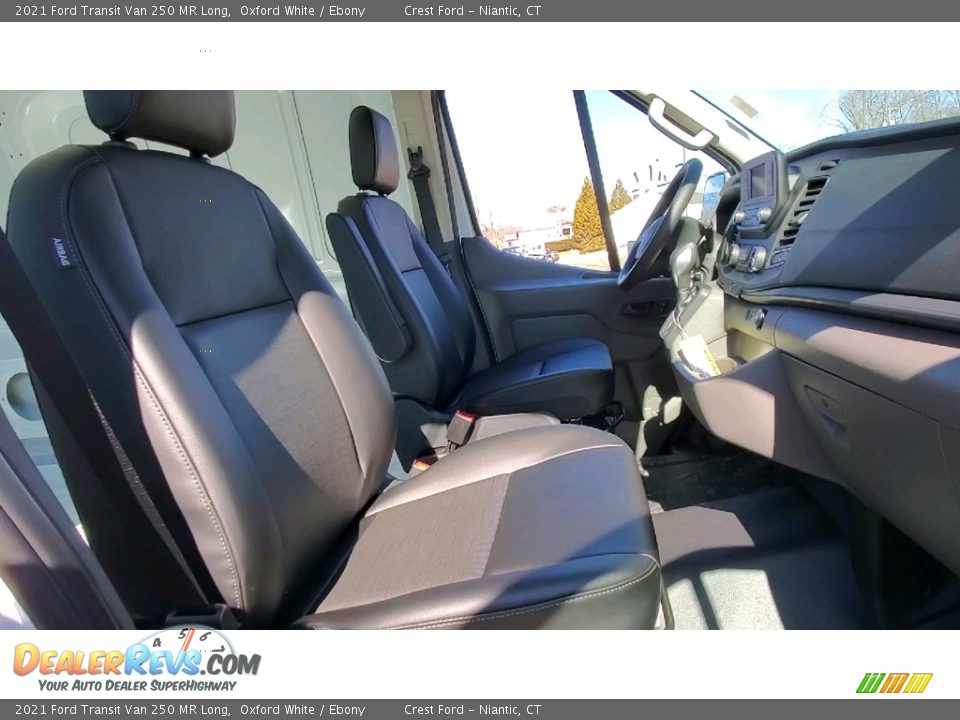 2021 Ford Transit Van 250 MR Long Oxford White / Ebony Photo #21