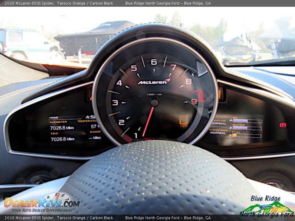 2016 McLaren 650S Spider Tarocco Orange / Carbon Black Photo #29