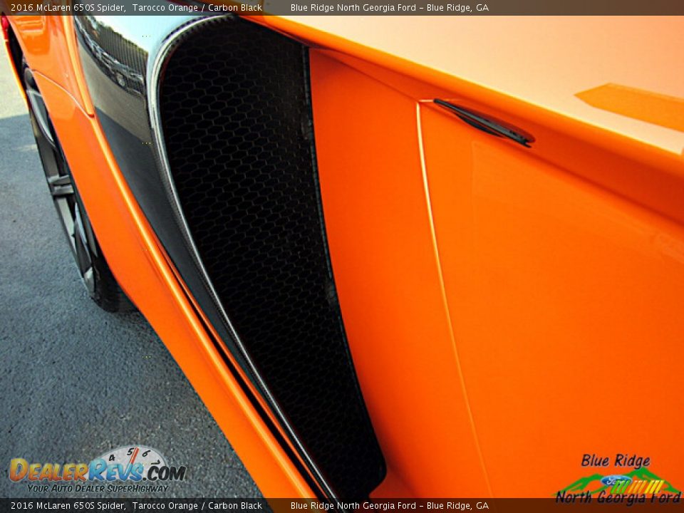 2016 McLaren 650S Spider Tarocco Orange / Carbon Black Photo #31
