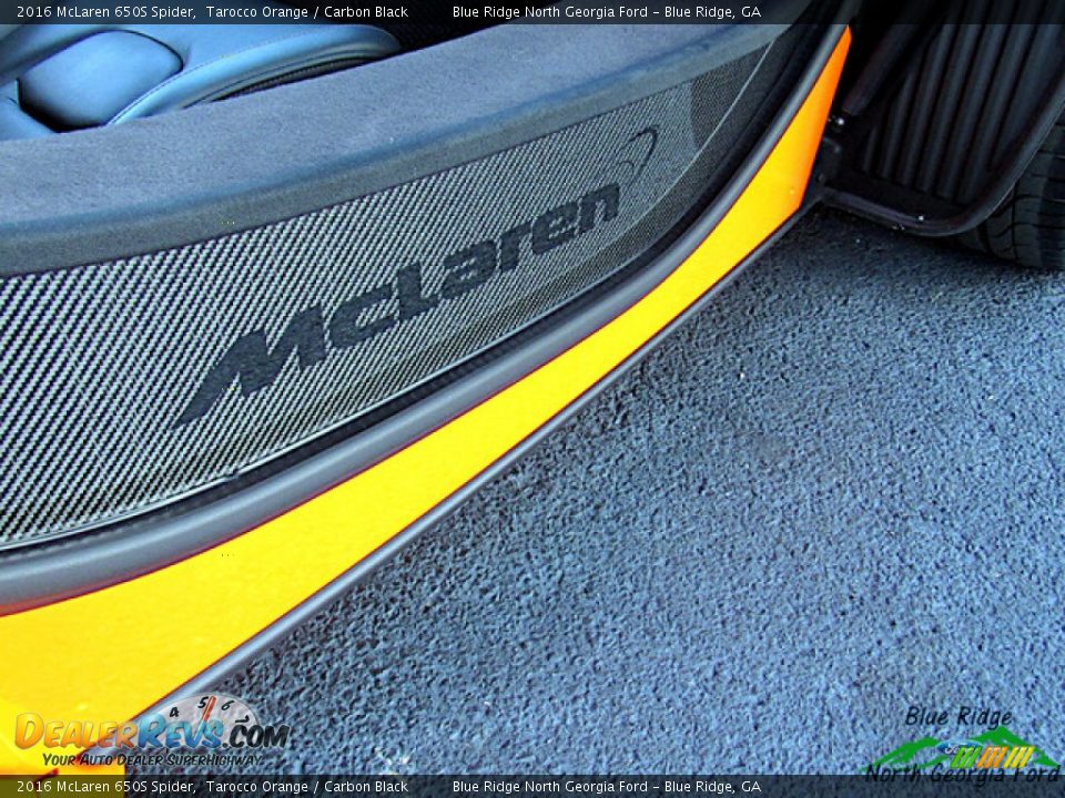 2016 McLaren 650S Spider Tarocco Orange / Carbon Black Photo #32