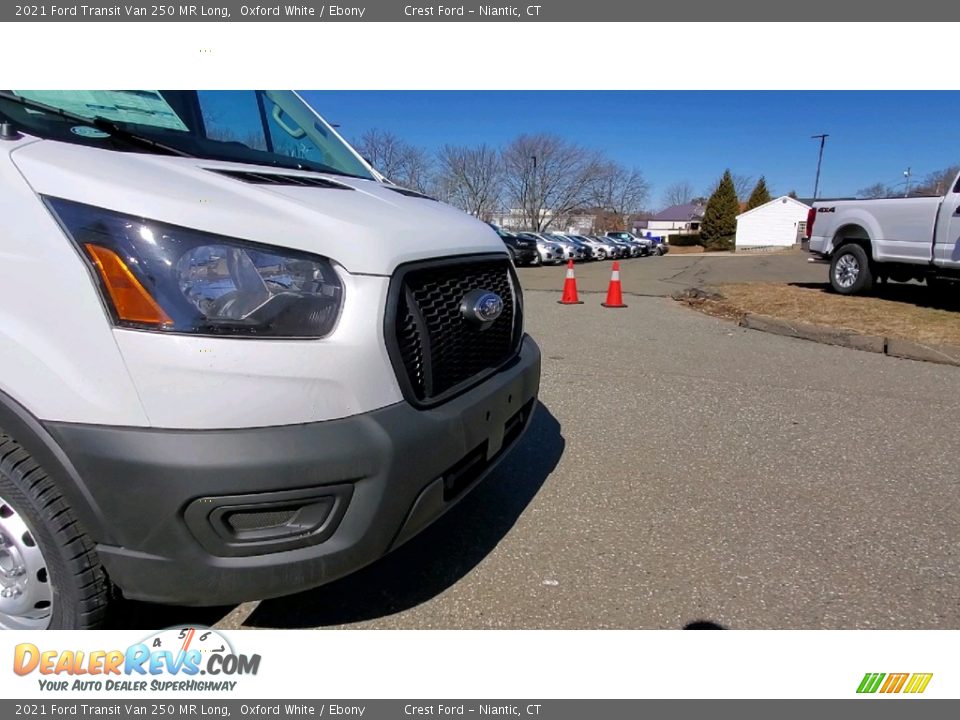 2021 Ford Transit Van 250 MR Long Oxford White / Ebony Photo #24