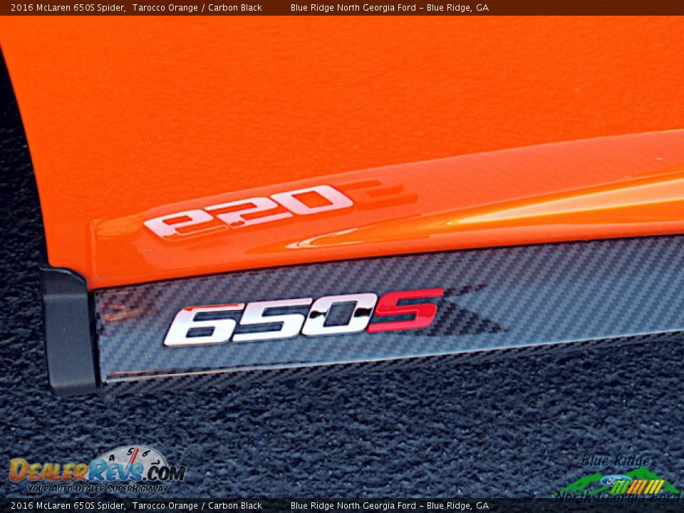 2016 McLaren 650S Spider Tarocco Orange / Carbon Black Photo #33