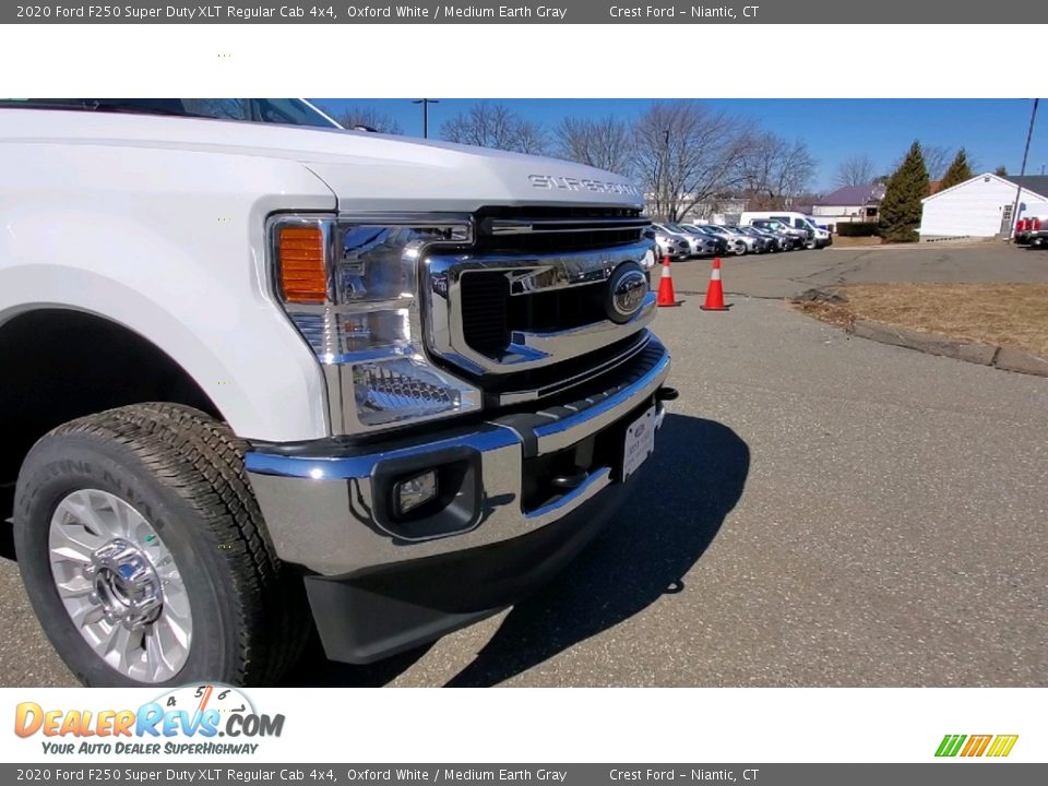 2020 Ford F250 Super Duty XLT Regular Cab 4x4 Oxford White / Medium Earth Gray Photo #24