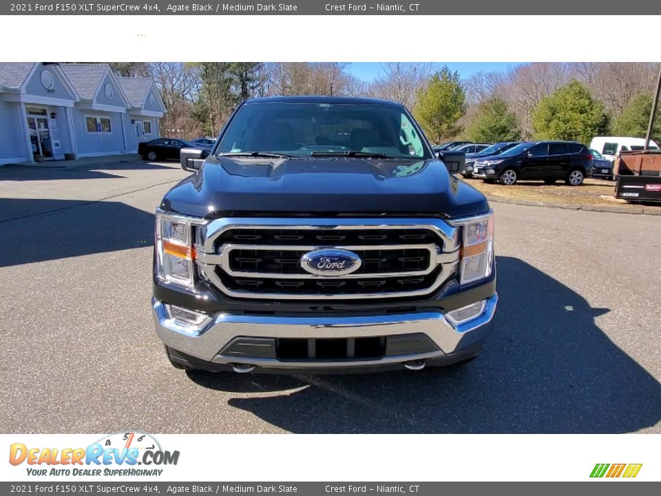 2021 Ford F150 XLT SuperCrew 4x4 Agate Black / Medium Dark Slate Photo #2