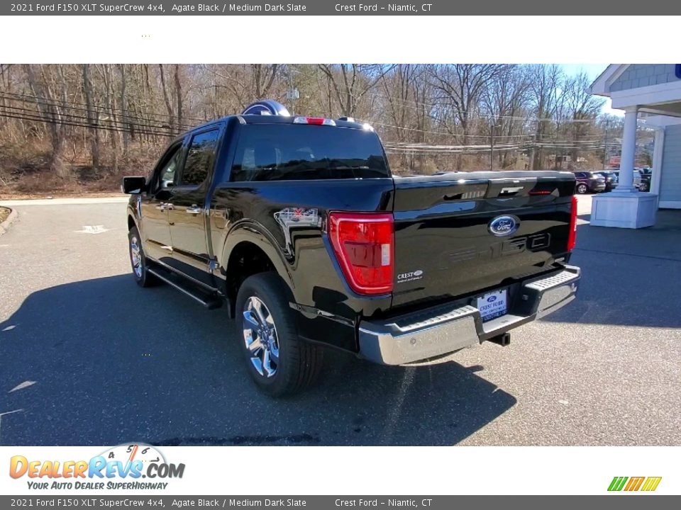 2021 Ford F150 XLT SuperCrew 4x4 Agate Black / Medium Dark Slate Photo #5