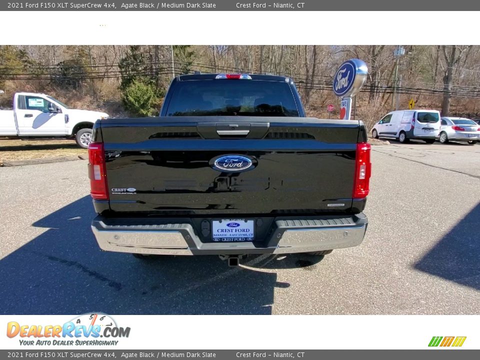2021 Ford F150 XLT SuperCrew 4x4 Agate Black / Medium Dark Slate Photo #6