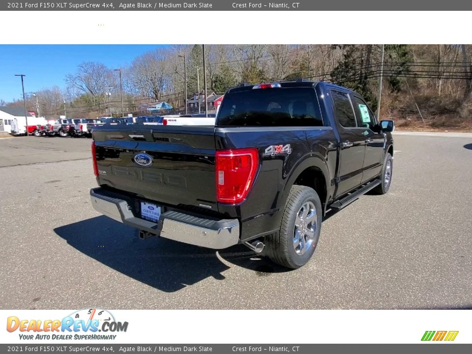 2021 Ford F150 XLT SuperCrew 4x4 Agate Black / Medium Dark Slate Photo #7