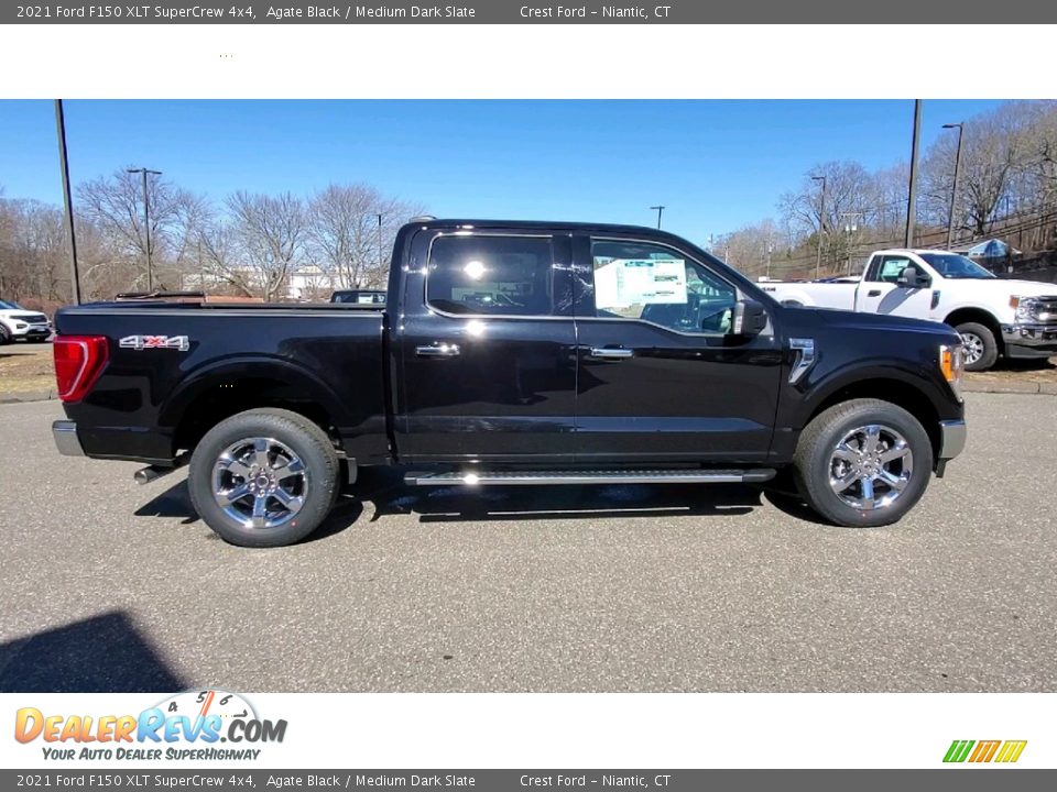 2021 Ford F150 XLT SuperCrew 4x4 Agate Black / Medium Dark Slate Photo #8