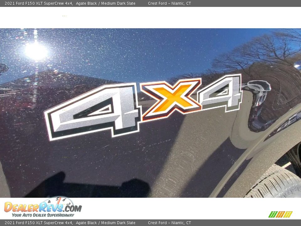 2021 Ford F150 XLT SuperCrew 4x4 Agate Black / Medium Dark Slate Photo #9