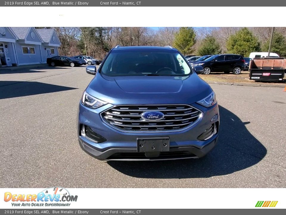 2019 Ford Edge SEL AWD Blue Metallic / Ebony Photo #2