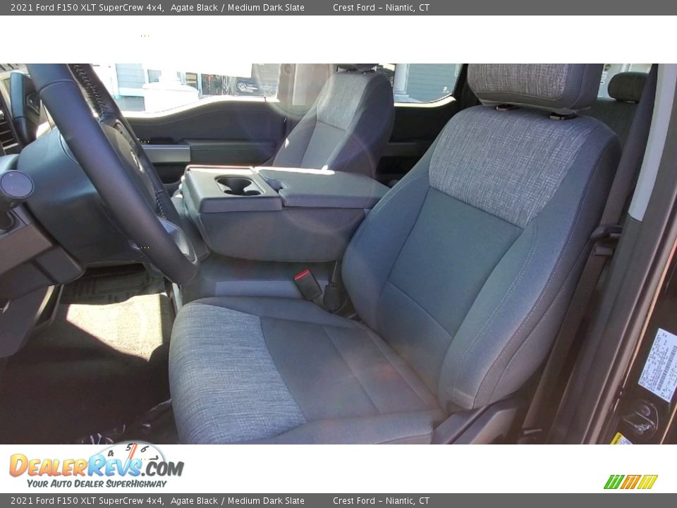 2021 Ford F150 XLT SuperCrew 4x4 Agate Black / Medium Dark Slate Photo #11