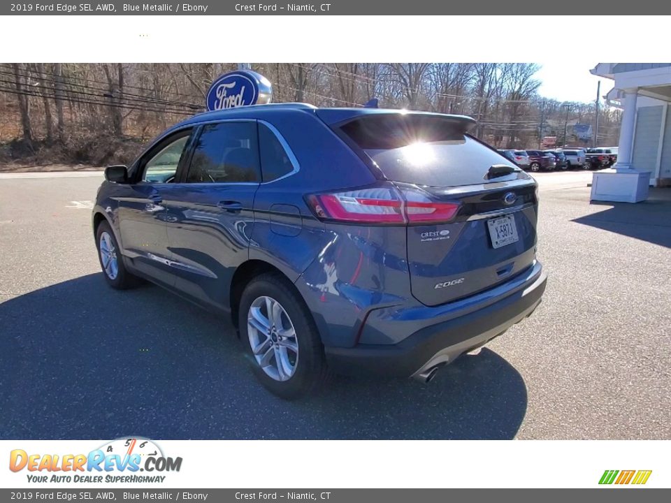 2019 Ford Edge SEL AWD Blue Metallic / Ebony Photo #5