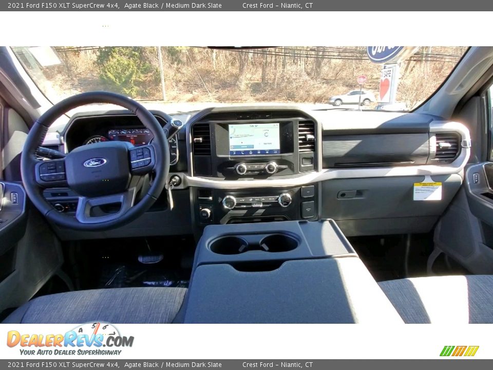 2021 Ford F150 XLT SuperCrew 4x4 Agate Black / Medium Dark Slate Photo #18