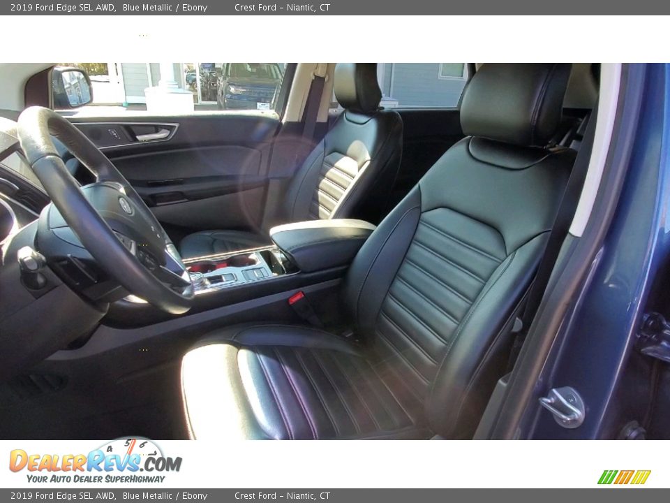 2019 Ford Edge SEL AWD Blue Metallic / Ebony Photo #12