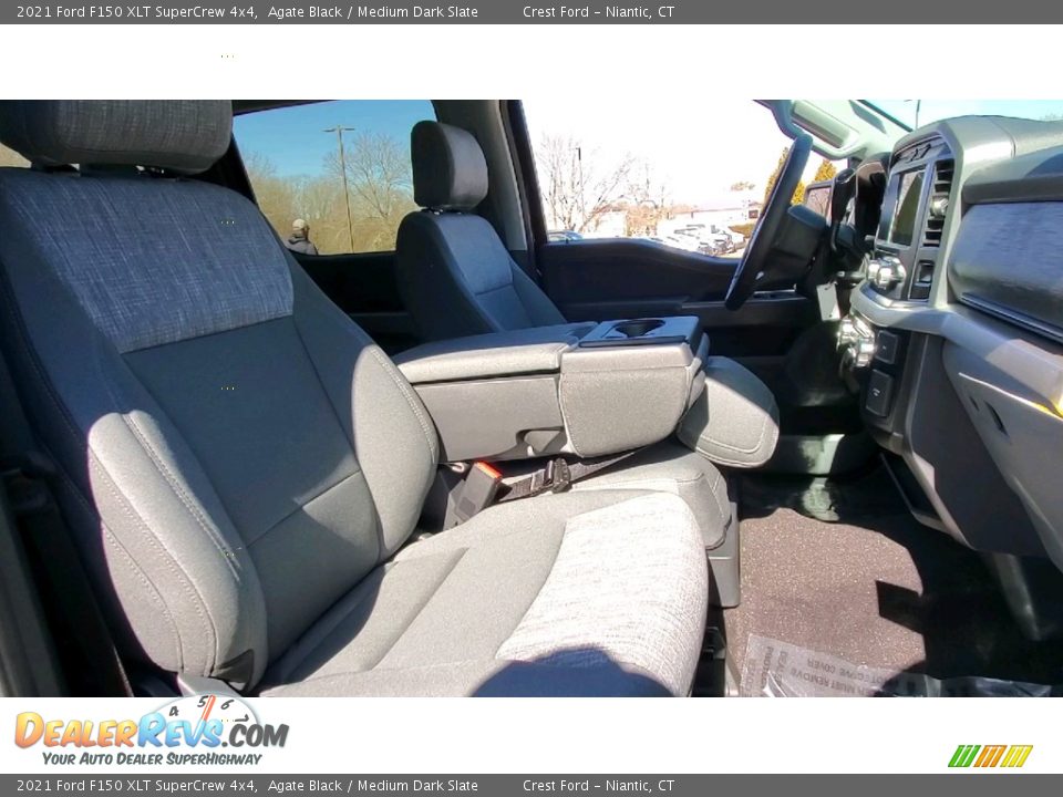 2021 Ford F150 XLT SuperCrew 4x4 Agate Black / Medium Dark Slate Photo #23