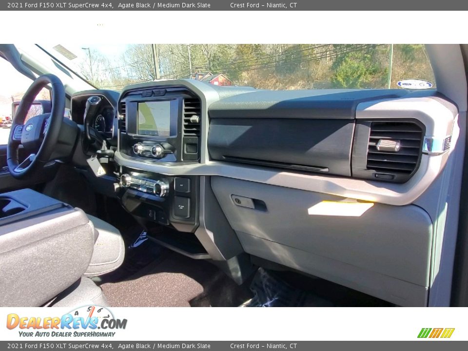 2021 Ford F150 XLT SuperCrew 4x4 Agate Black / Medium Dark Slate Photo #24