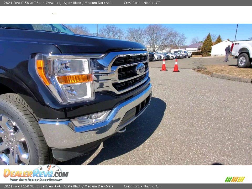 2021 Ford F150 XLT SuperCrew 4x4 Agate Black / Medium Dark Slate Photo #27