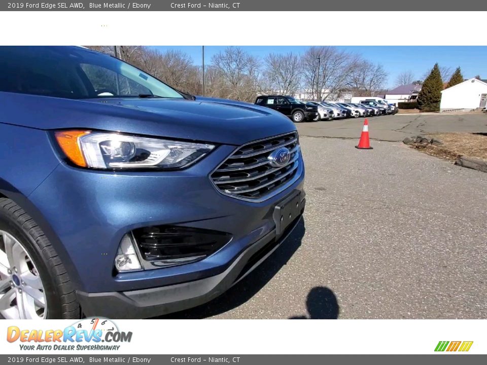 2019 Ford Edge SEL AWD Blue Metallic / Ebony Photo #27