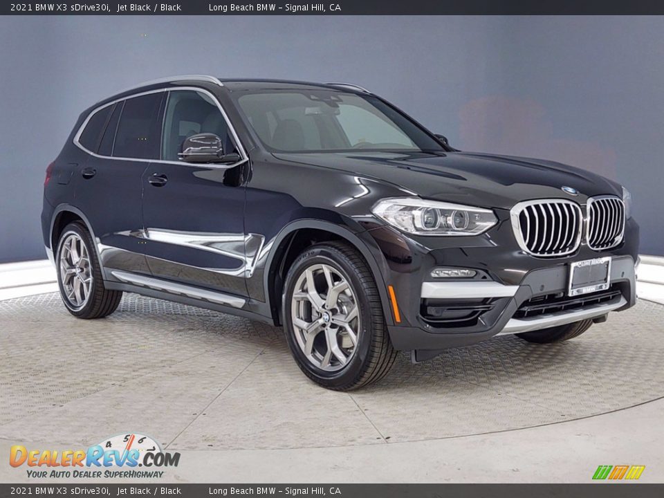 2021 BMW X3 sDrive30i Jet Black / Black Photo #1