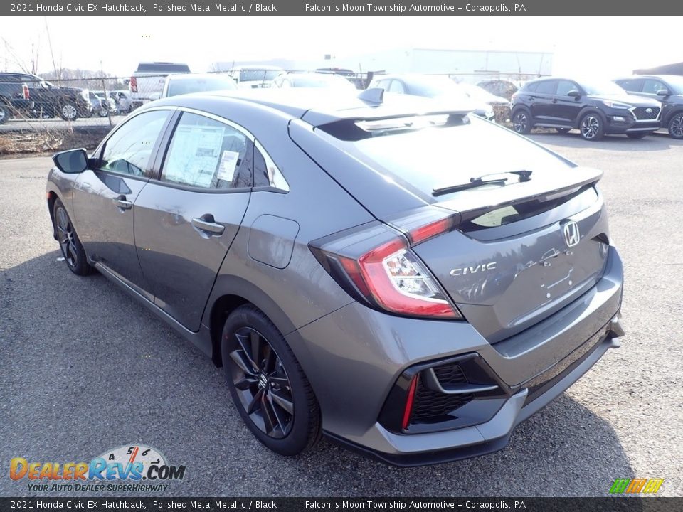 2021 Honda Civic EX Hatchback Polished Metal Metallic / Black Photo #2