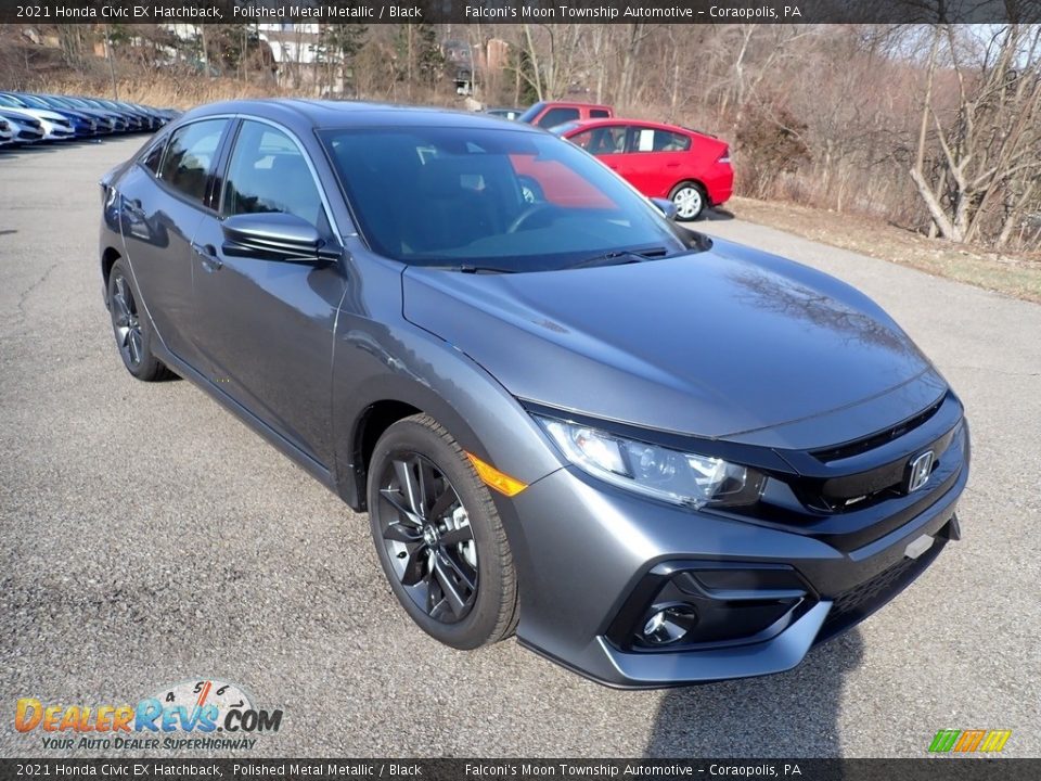 2021 Honda Civic EX Hatchback Polished Metal Metallic / Black Photo #5