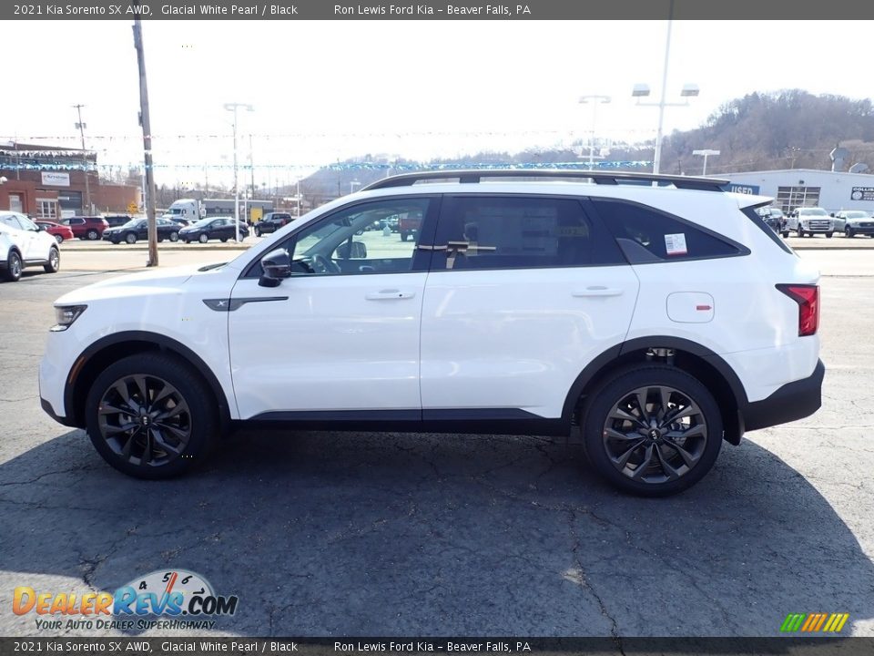 2021 Kia Sorento SX AWD Glacial White Pearl / Black Photo #6