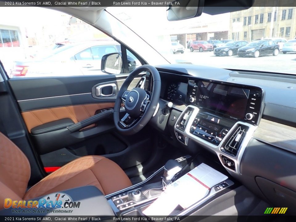 2021 Kia Sorento SX AWD Glacial White Pearl / Black Photo #12
