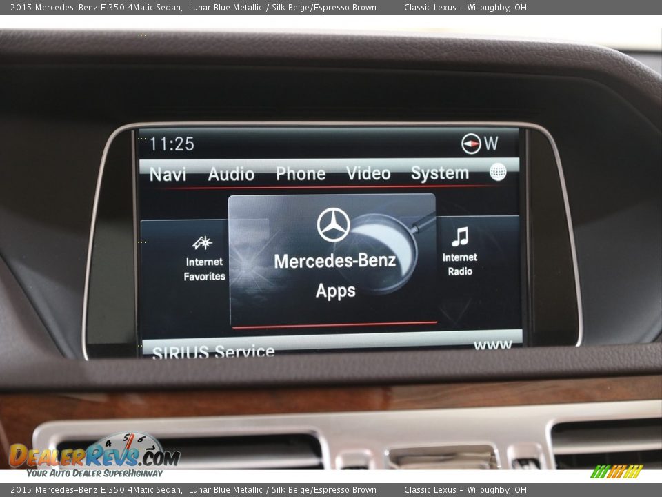 2015 Mercedes-Benz E 350 4Matic Sedan Lunar Blue Metallic / Silk Beige/Espresso Brown Photo #14