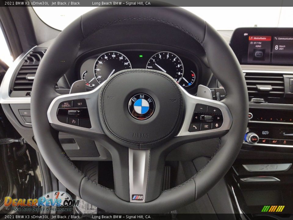 2021 BMW X3 sDrive30i Steering Wheel Photo #14