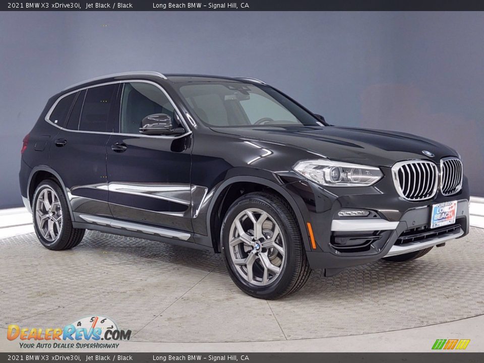 2021 BMW X3 xDrive30i Jet Black / Black Photo #1