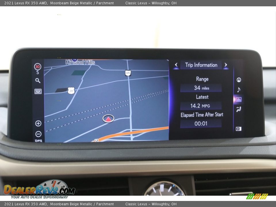 Navigation of 2021 Lexus RX 350 AWD Photo #12