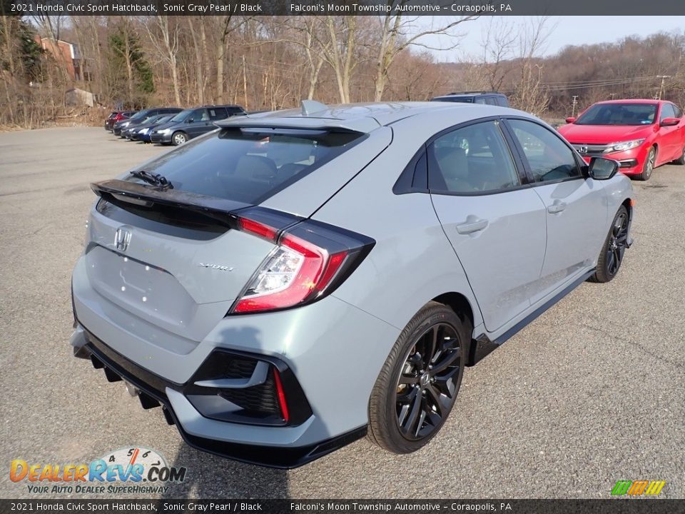 2021 Honda Civic Sport Hatchback Sonic Gray Pearl / Black Photo #5