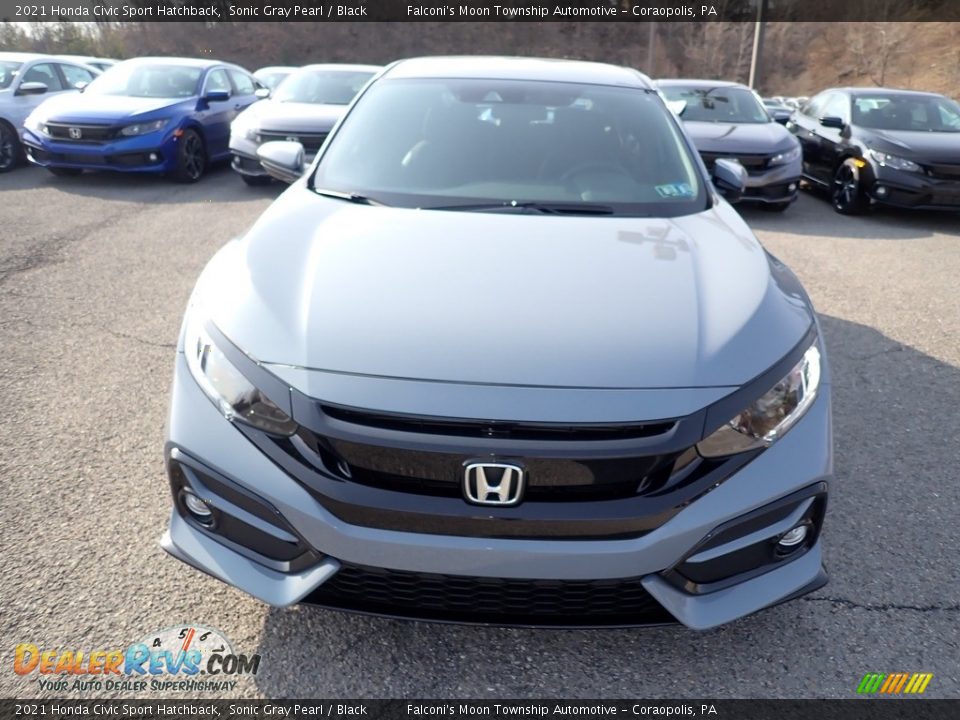 2021 Honda Civic Sport Hatchback Sonic Gray Pearl / Black Photo #7