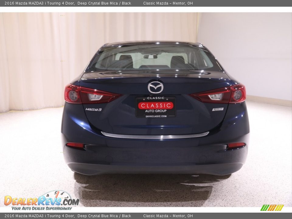 2016 Mazda MAZDA3 i Touring 4 Door Deep Crystal Blue Mica / Black Photo #18