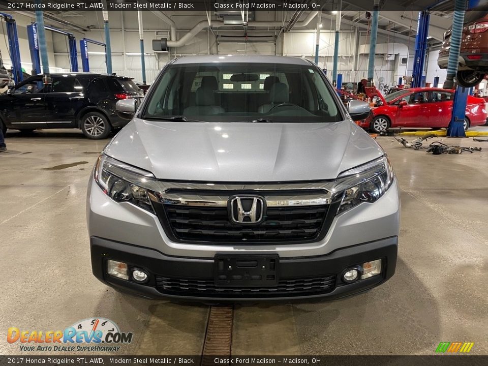 2017 Honda Ridgeline RTL AWD Modern Steel Metallic / Black Photo #2