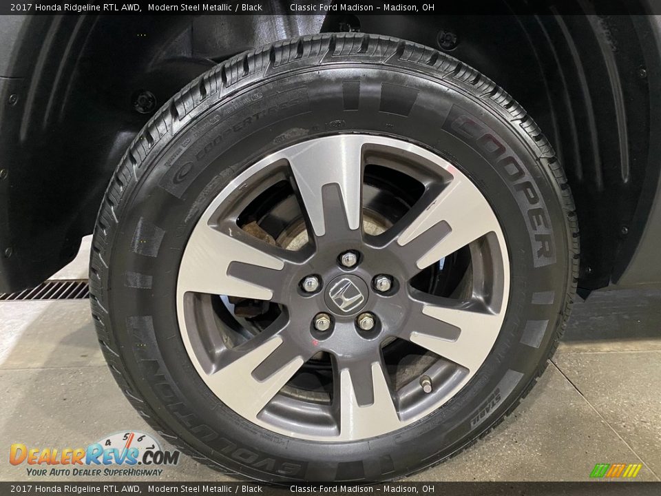 2017 Honda Ridgeline RTL AWD Modern Steel Metallic / Black Photo #6