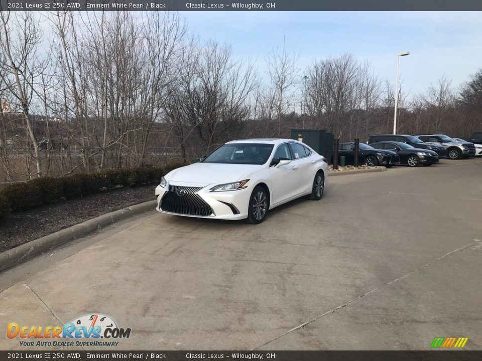 2021 Lexus ES 250 AWD Eminent White Pearl / Black Photo #1