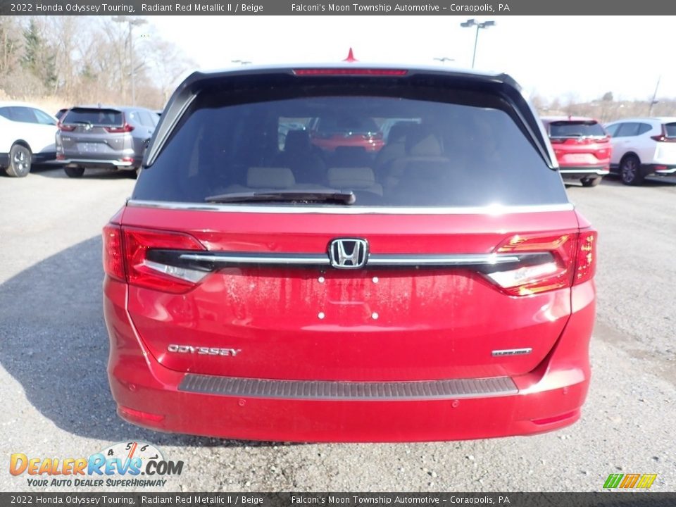 2022 Honda Odyssey Touring Radiant Red Metallic II / Beige Photo #3