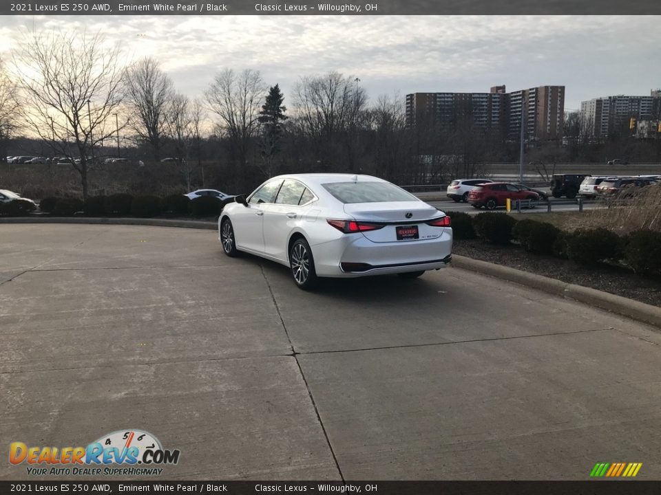 2021 Lexus ES 250 AWD Eminent White Pearl / Black Photo #4