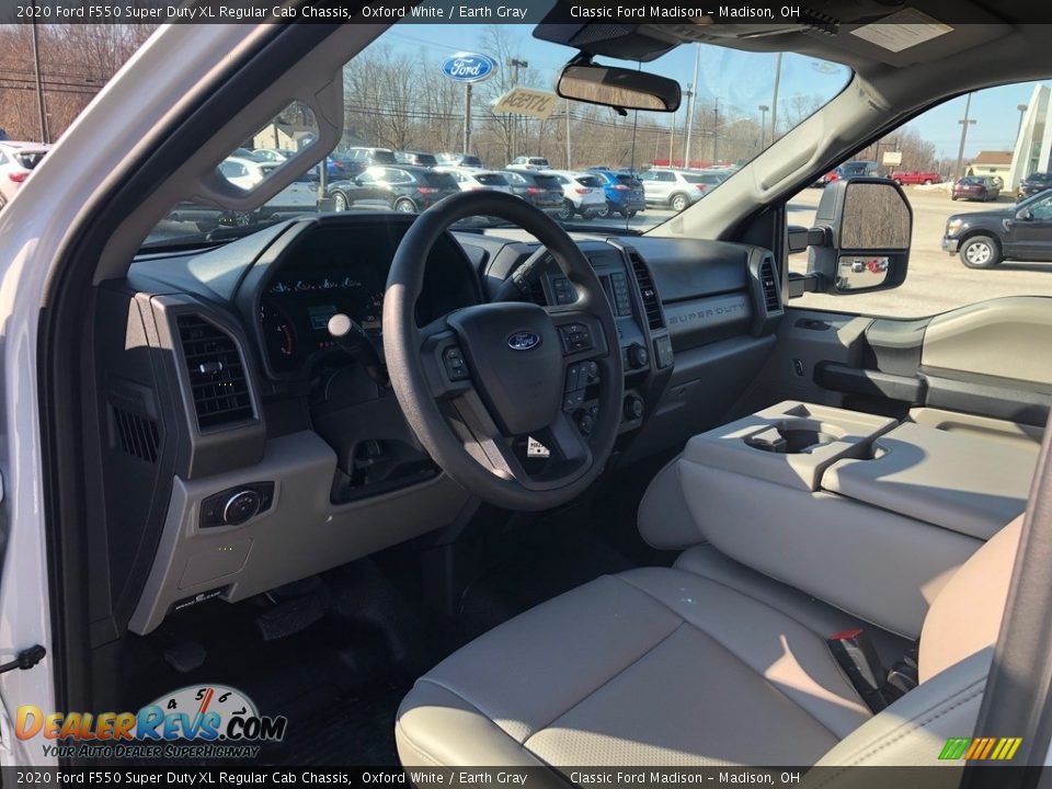 Earth Gray Interior - 2020 Ford F550 Super Duty XL Regular Cab Chassis Photo #6