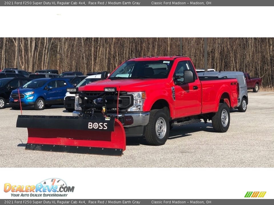 2021 Ford F250 Super Duty XL Regular Cab 4x4 Race Red / Medium Earth Gray Photo #1