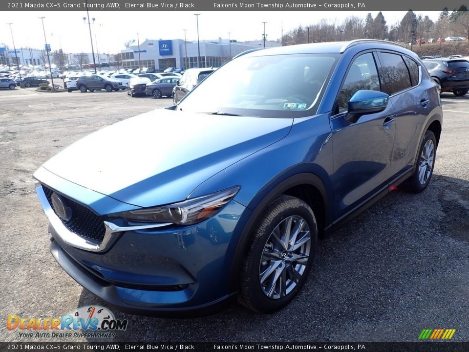 2021 Mazda CX-5 Grand Touring AWD Eternal Blue Mica / Black Photo #5