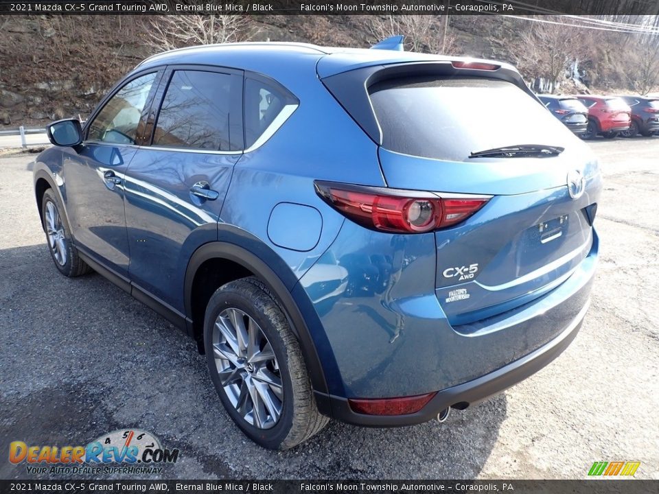 2021 Mazda CX-5 Grand Touring AWD Eternal Blue Mica / Black Photo #6